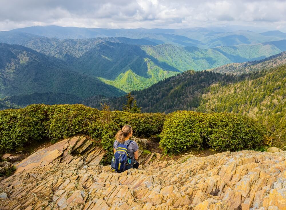 Woman enjoying the best outdoor activities in Pigeon Forge, TN.